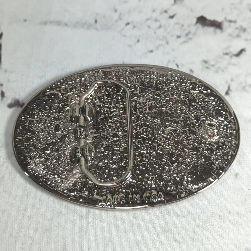 Belt Buckle Native American‎ Warrior on Horse